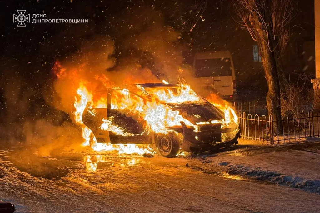 Згорівший автомобіль