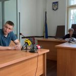 Експоліцейський Богдан Писаренко у залі суду. Суспільне Дніпро