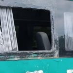 Наслідки обстрілу евакуаційного автобусу