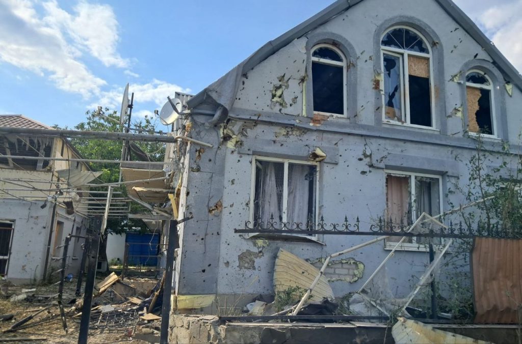Наслідки обстрілу Нікопольщини
