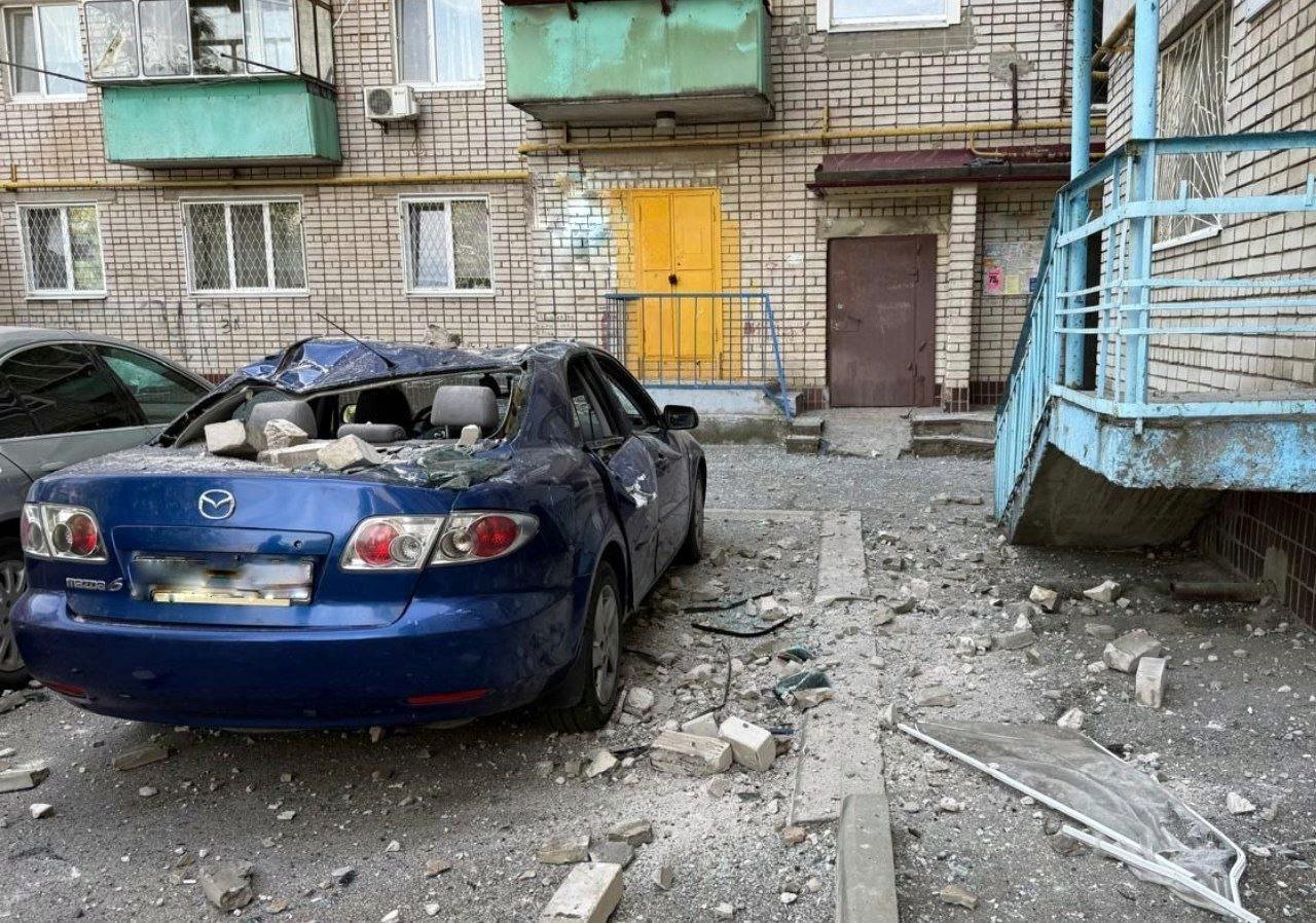 Наслідки обстрілу Нікополя