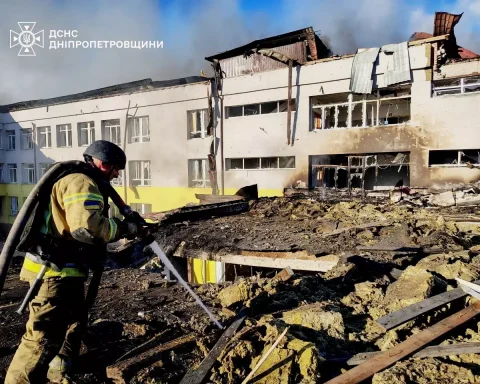 Знищений ліцей на Дніпропетровщині