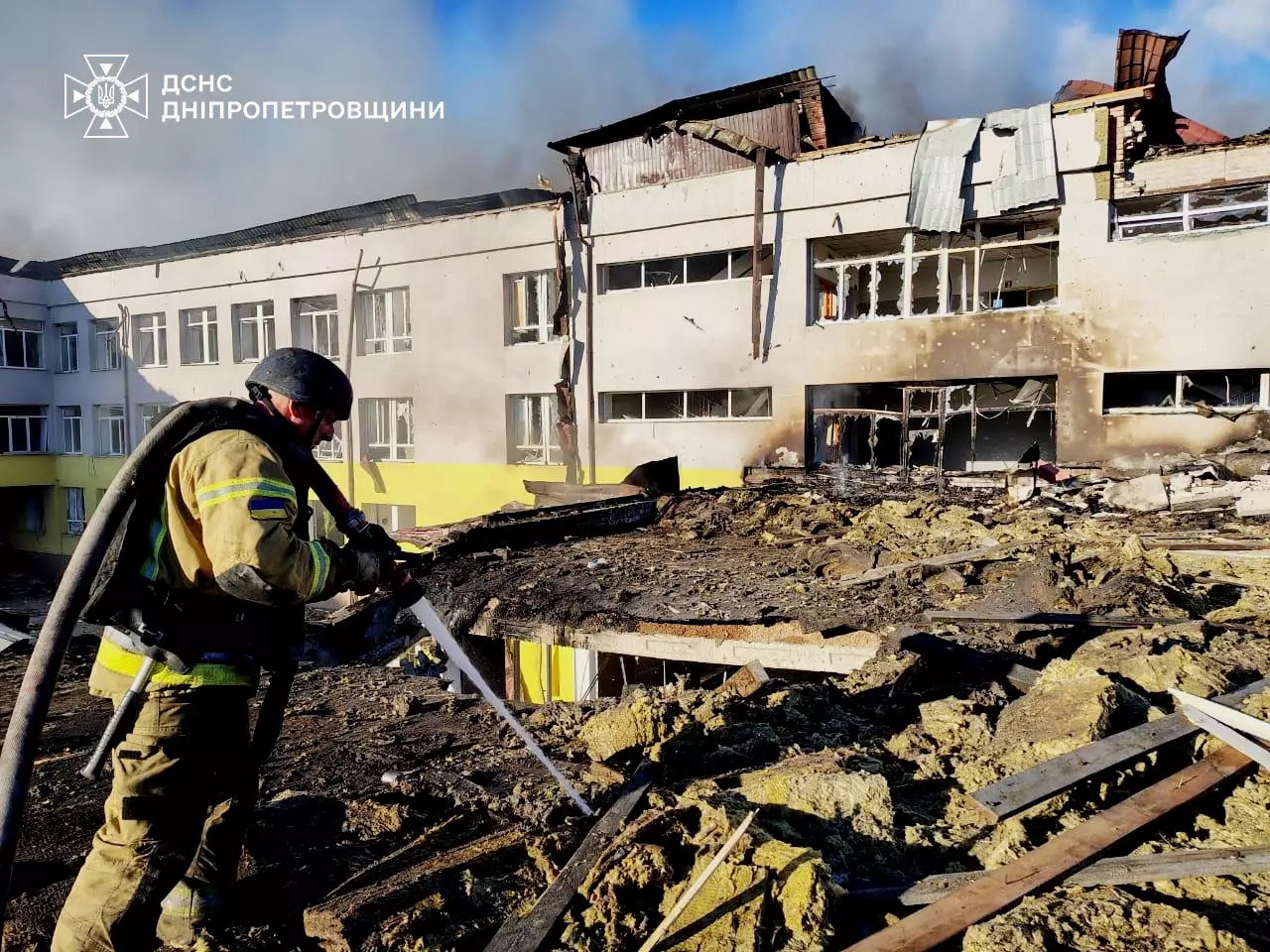 Знищений ліцей на Дніпропетровщині