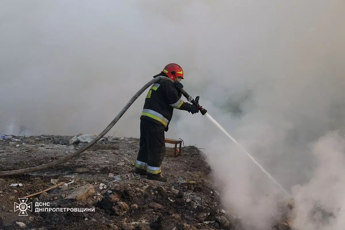 Ліквідація пожежі на Дніпропетровщині