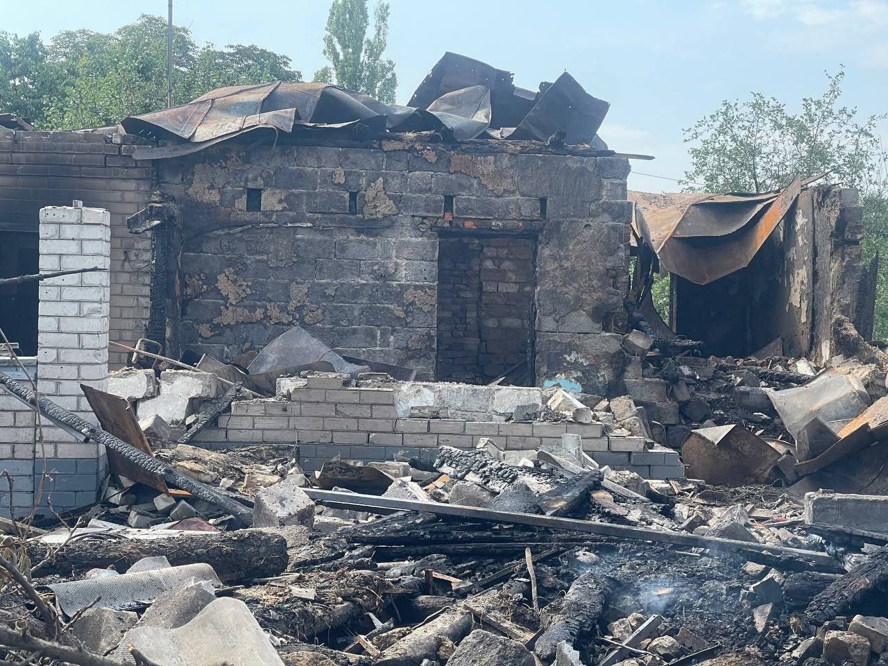 Наслідки обстрілу Дніпра
