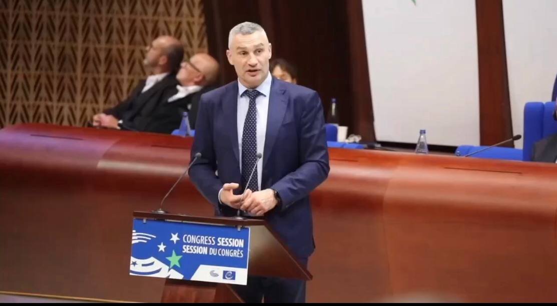 Емоційний виступ Кличка в Раді Європи: «Дійте, робіть все можливе, щоб зупинити цю безглузду війну!»