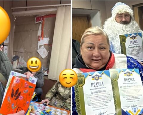 Волонтери "Української команди" Дніпропетровщини привітали військових на Запорізькому напрямку з новорічними святами