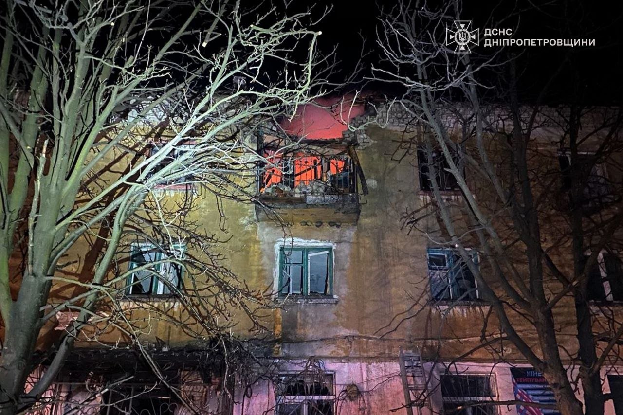 Удар БпЛА по Дніпропетровщині: 9 поранених, пошкоджені житлові будинки